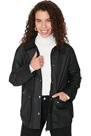 Trendyol FeMan Regular fit Basic Lapel Collar Woven Jacket