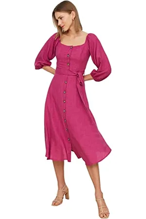 Trendyol FeMan Midi A-line Regular fit Woven Dress