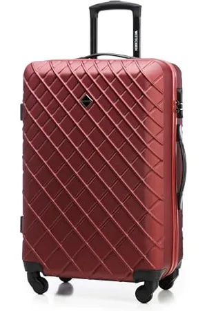 Wittchen Travel Suitcase Carry-On Cabin Luggage Hardshell Made of ABS with 4 Spinner Wheels Combination Lock Telescopic Handle Classic Line Size Medium Suitcase
