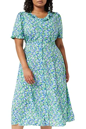 Louche Halcyon midi Dress in Flower Bed Print, , Size 16