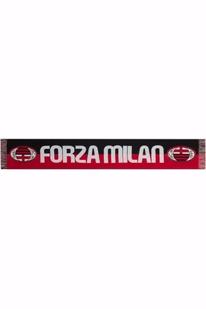 AC Milan Sciarpa Ufficiale Official Jacquard Scarf, red/Black, One Size