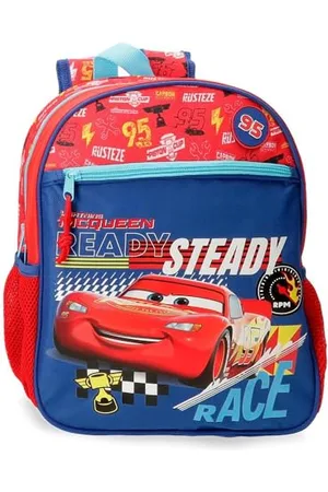 Disney Joumma Cars Lets Race Backpack, School Backpack, Made of Polyester, Pockets and Compartments, Wide and Adjustable Straps., , Backpack 33