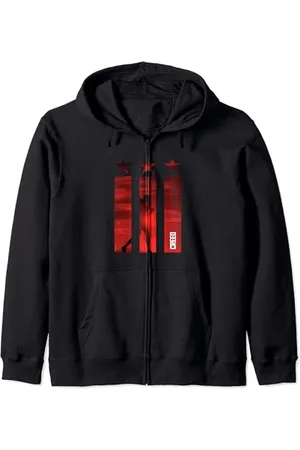 Creed Adonis 3 stars 3 bars red Zip Hoodie