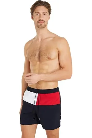 Tommy Hilfiger Men Swim Trunks Medium Drawstring Mid-Length, , S