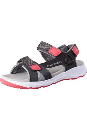 Superfit Criss Cross Sandal, Grey/Pink 2000, 10 UK Child