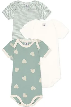 Petit Bateau Baby A09yh Bodysuit, , 3 Years (Pack of 2)