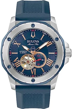 BULOVA Men Digital Automatic Watch with Rubber Strap 98A282