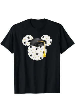 Disney Mickey Head Graduation Hat Star Fill T-Shirt