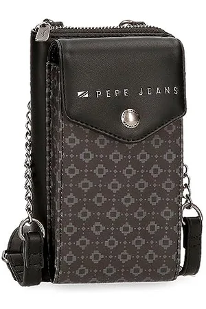 Pepe Jeans Bethany Black Green PU Leather Wallets and Purses Various Sizes, , One Size, mobile wallet