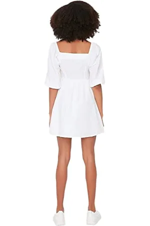 Trendyol Women Mini Skater Regular fit Woven Dress