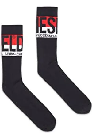 Diesel _SKM-RAY CALZINO_SOCKS_Black_S