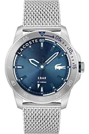Lacoste Analogue Quartz Watch for Men with Silver Stainless Steel mesh Bracelet - 2011217
