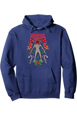Stranger Things Christmas Festive Gingerbread Demogorgons Pullover Hoodie