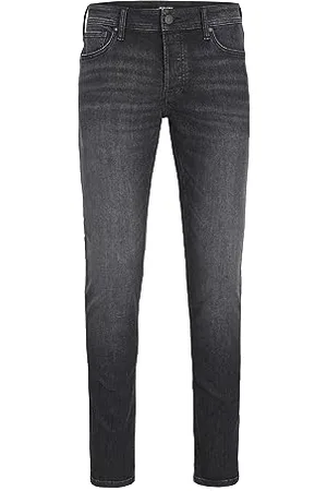 JACK & JONES Mens Denim Jeans, Glenn Original, Slim Fit, Classic Five Pocket Style, Denim (UK, Waist & Inseam, 30, 32, )