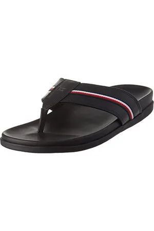 Tommy Hilfiger HILFIGER LEATHER TOE POST SANDAL, , 6.5