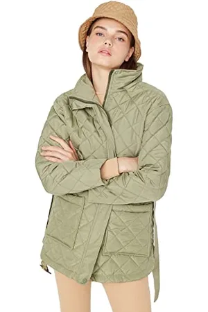 Trendyol Women Oversize Inflatable Lapel collar Woven Jacket