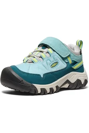 Keen Targhee 4 Low Waterproof Hiking Shoes, Reef Waters/Daiquiri Green, 5 UK