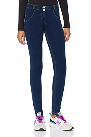 Freddy WR.UP® Regular-Rise Skinny-fit Trousers in Dark - Dark Jeans-Yellow Seam - Medium