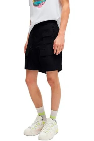HUGO BOSS Mens Jad242 Cargo Shorts in Water-Repellent Canvas with Phone Pocket