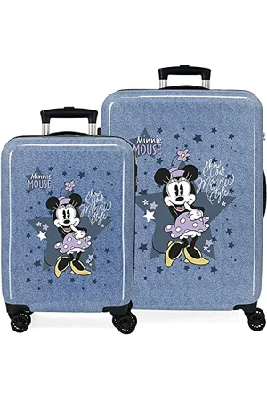Disney Minnie Style Suitcase Set 55/68 cms Rigid ABS Side Combination Lock 104L 6 kgs 4 Double Wheels Hand Luggage