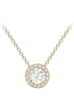 Amazon 9ct Cubic Zirconia Halo Necklace (previously Amazon Collection)