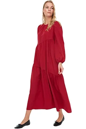 Trendyol Women Modest Maxi A-line Regular Woven Modest Dresses