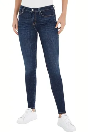 Tommy Hilfiger Women Th Flex Como Skinny Rw Pam Denim Pants, Denim, 28W / 32L