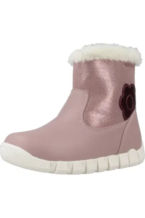 Geox Baby IUPIDOO Girl B Ankle Boot, Antique Rose/Prune, 3 UK Child
