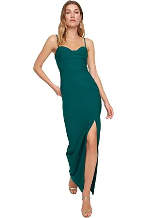 Trendyol FeMan Maxi Shift Fitted Woven Evening Dress