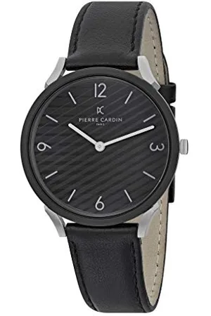 Pierre Cardin Men Analogue Quartz Watch with Leather Strap CPI.2018