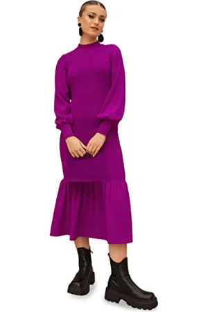 Chi Chi London Chi London Womens Long Sleeve Shirred Maxi in Special Occasion Dress, , 6 UK