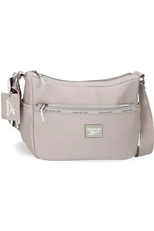 Reebok Tina Shoulder Bag Two Compartments Gray 25x18x7 cms Synthetic Leather