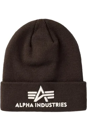 Alpha Industries 3D Beanie Knitted Acrylic Hat for Men, , One Size