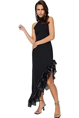 Trendyol FeMan Shift Fitted Woven Evening Dress, ,42