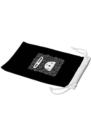 Bonamaison Digitally Printed Glasses Pouch, Sunglasses Pouch, 100% Cotton, Soft & Slim, Protective Glasses Case with Drawstring Closure, 1 Piece, 11x19 cm