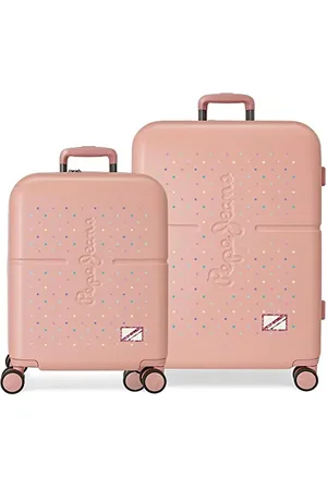 Pepe Jeans Carina Suitcase Set 55/70 cm Rigid ABS Integrated TSA Closure 116L 7.54 kg 4 Double Wheels Hand Luggage