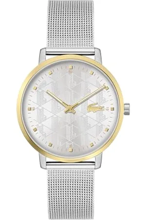 Lacoste Analogue Quartz Watch for women Crocorigin Collection with Stainless Steel Mesh bracelet