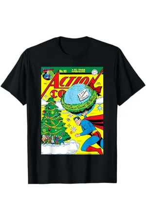 Superman Christmas Retro Action Comics 93 Cover T-Shirt