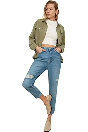 Trendyol Women High Waist Skinny fit Mom Jeans