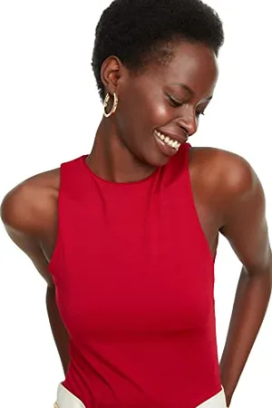 Trendyol FeMan Plain Thin Knit Bodysuit