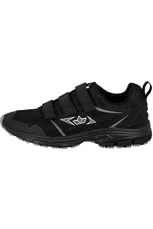LICO Unisex Adults Pelias V Running Shoe, Black-and-White, 3 UK