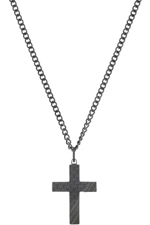 QS by s.Oliver Necklace with pendant stainless steel carbon men