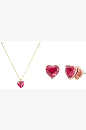 Kate Spade My Love Pendant & Studs, Ruby