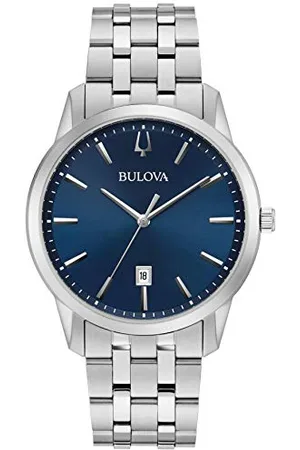 BULOVA Men Analogue Quartz Watch with Stainless Steel Strap 96B338