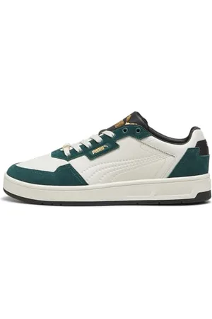 PUMA Unisex Court Classic LUX SD Sneaker, Vapor Gray-Dark Myrtle Gold, 10.5 UK