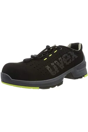 Uvex 1 Work Shoe - Safety Trainer S1 SRC ESD - Lime-Black - size 10,5