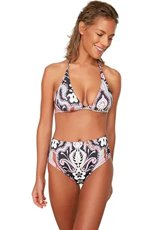Trendyol Women High Waist Normal Trotter Bikini Bottom