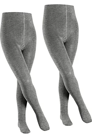 Falke Unisex Kids Family 2-Pack K TI Cotton Plain 2 Pairs Tights, , 3-5