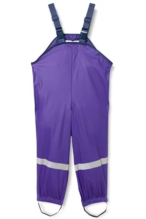 Playshoes Unisex Kids Waterproof Rain Trousers, Violet, 86
