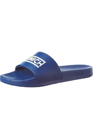 Munich Unisex Flat Slider 3D Logo Flip-Flop, 5.5 UK